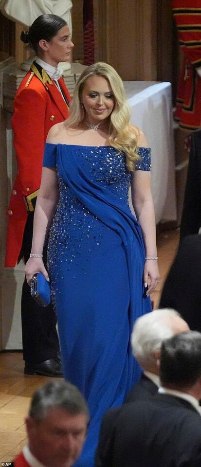 tiffany trump dress state dinner Tiffany Trump shows off her trimmed waist in an elegant postpartum style at White  House State Dinner