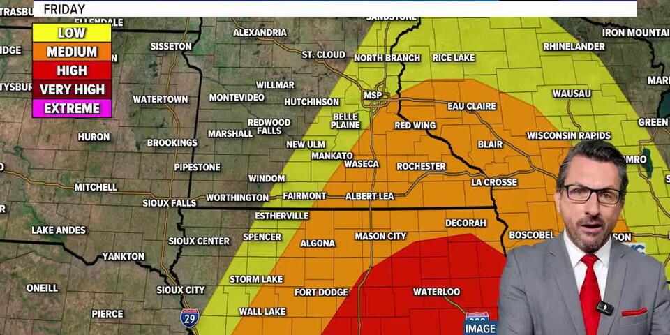 A nice day Thursday, another round of severe storms possible Friday ...