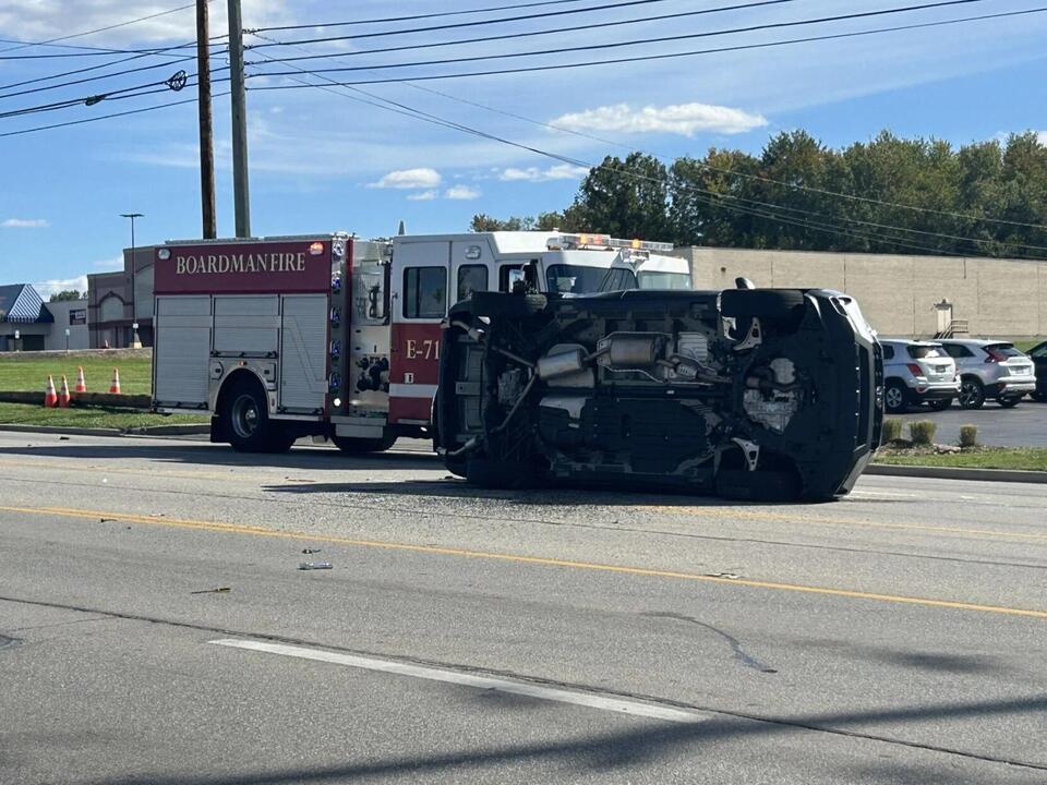 Rollover crash slows traffic along 224 in Boardman - NewsBreak