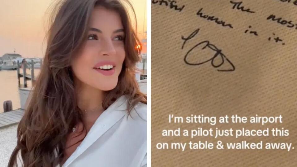 Passenger goes viral after receiving unexpected note from pilot on back