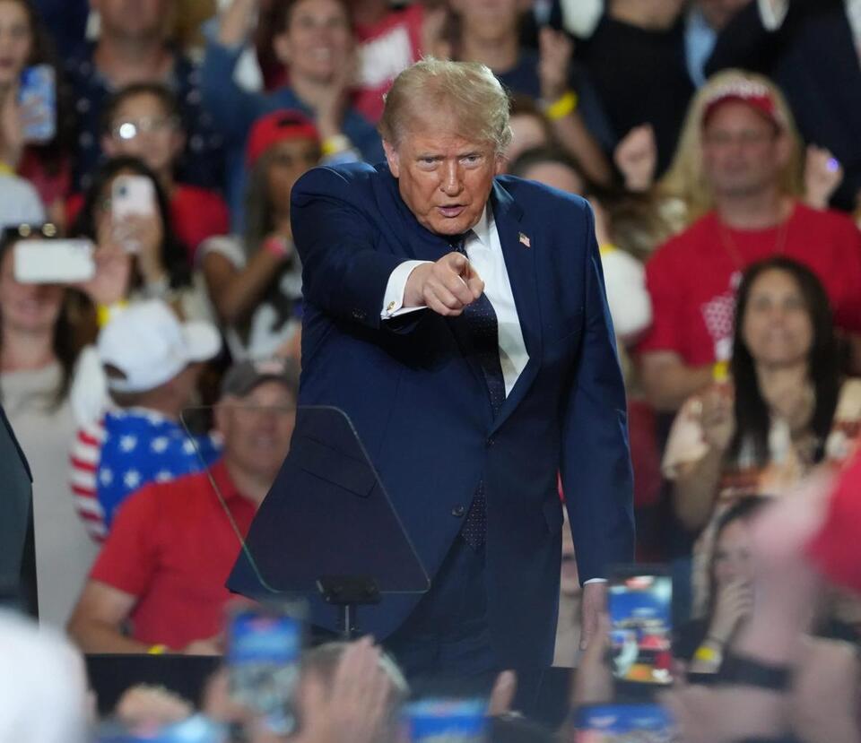 President Trump's approval rating hits second
