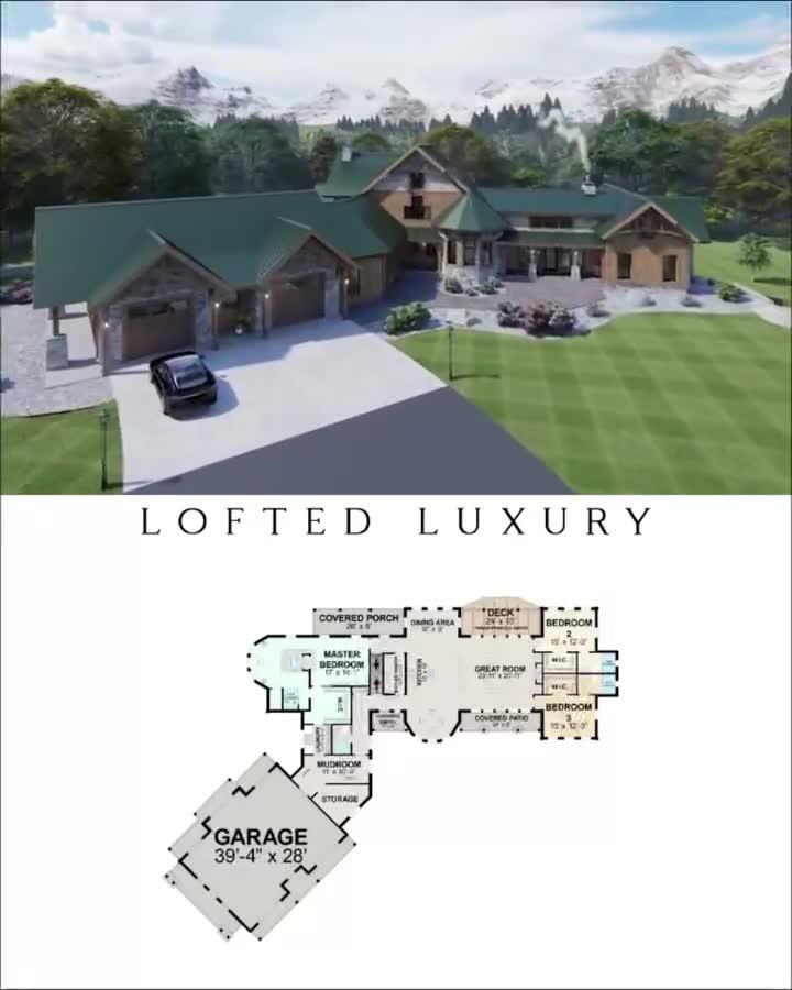 Lofted Luxury Floor Plan Ultra Custom Timber series Our Lofted Luxury ...