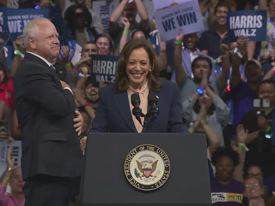 Kamala Harris, running mate Tim Walz hits the campaign trail Here's