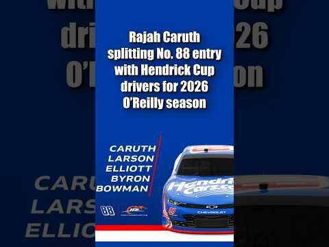 Rajah Caruth, Hendrick Stars to Share No. 88 in 2026 NASCAR - NewsBreak