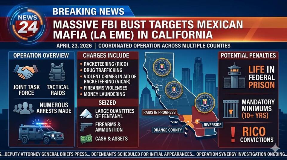 Massive Federal raids target Mexican Mafia members in Santa Ana and ...