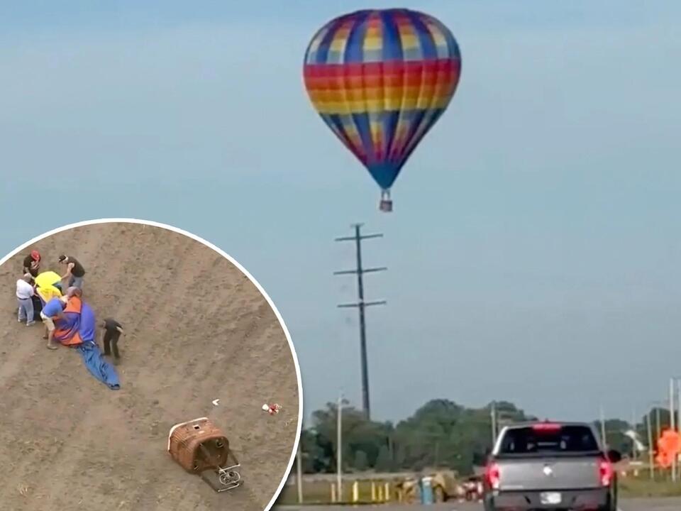 3 people severely burnt after hot air balloon crashes into powerlines