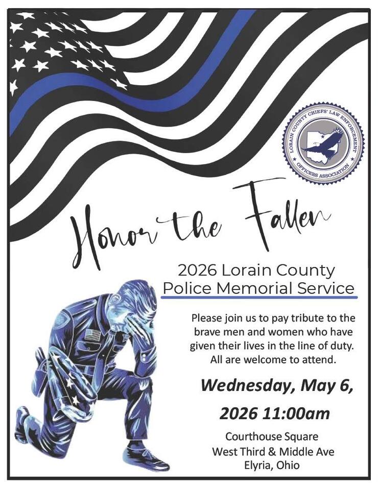 Lorain County Police Memorial Set for May 6, 2026 - NewsBreak