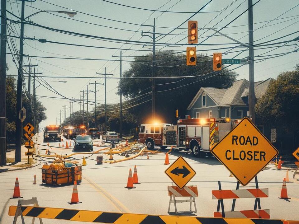 Road Closures in Guilford Township Following Crash and Downed Wires