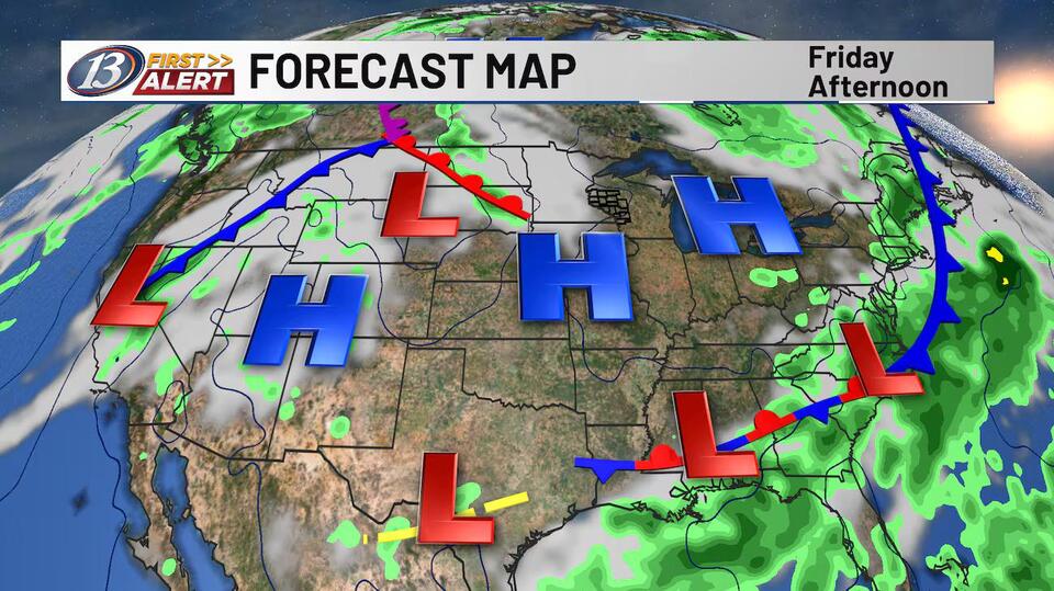 A pleasant end to the week before humidity and rain chances return this weekend