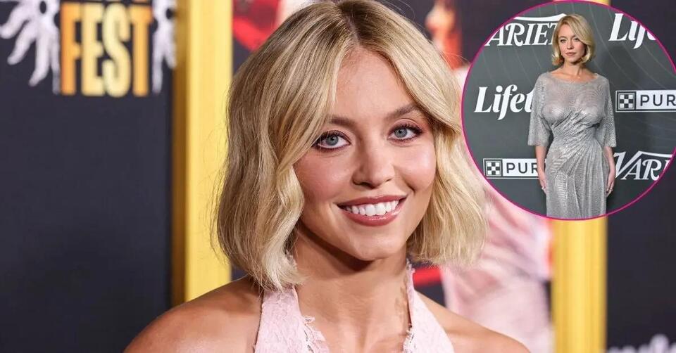 sydney sweeney green dress nipple Sydney Sweeney Freed The Nipple In A Glitzy Sheer Dress