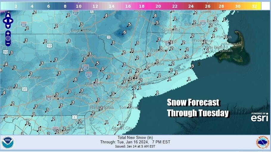 Snow Northeast & Mid Atlantic as bitter cold arctic blast spreads ...
