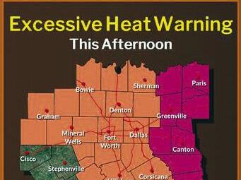 Excessive Heat Warning issued
