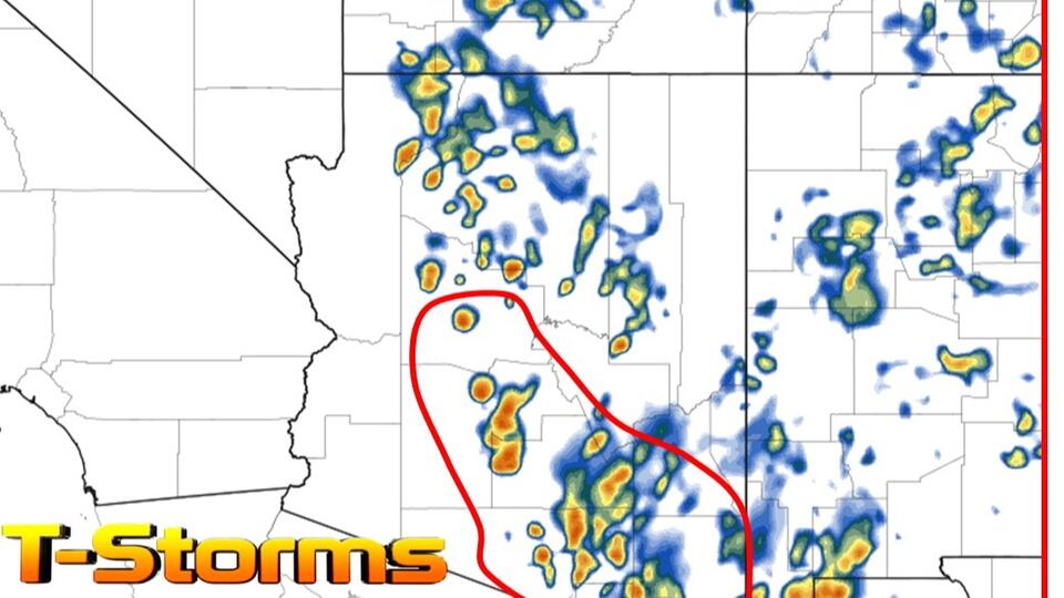 Severe Storm Alert for Arizona — Increased Risk of Hail, Gusty Winds ...