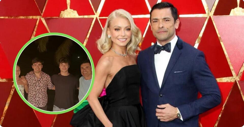 Kelly Ripa’s Sons Tower Over Famous Parents In Rare Family Photo ...