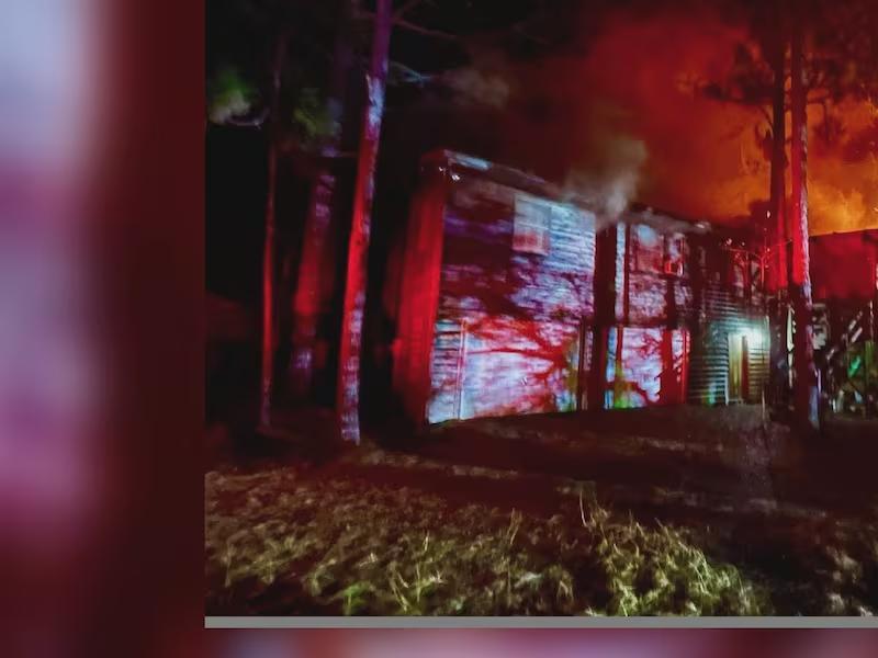 One firefighter injured as crews battle house fire in Brunswick County