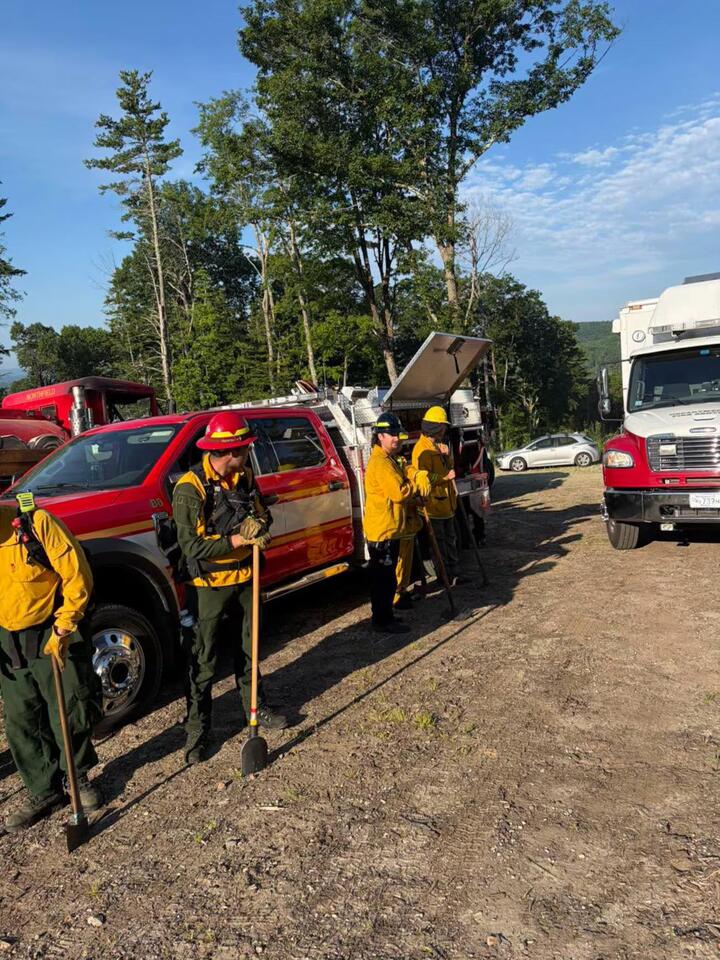 First responders work second day to battle brush fire