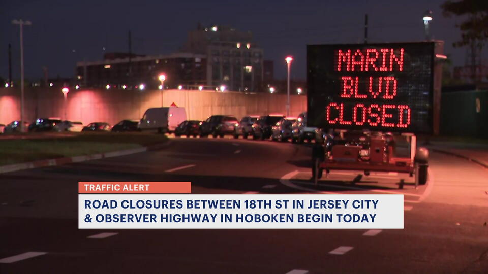Road closures between 18th Street in Jersey City & Observer Highway in ...