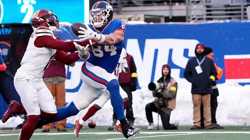 Theo Johnson’s shoulder and the Giants’ crowded tight end room heading into Week 1