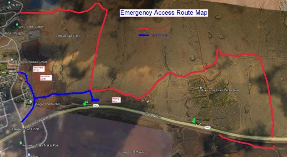 Evacuation route for Lahaina schools completed for emergency use ...