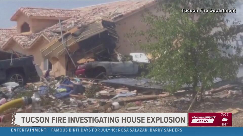 Tucson Fire investigates explosive house fire in Rita Ranch area ...
