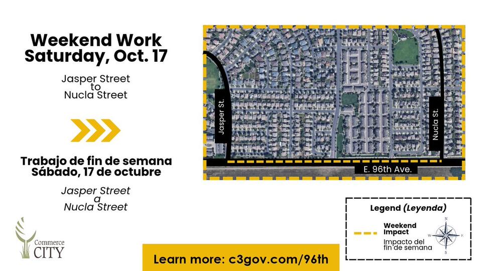 Road work on East 96th Avenue Oct. 17 - NewsBreak