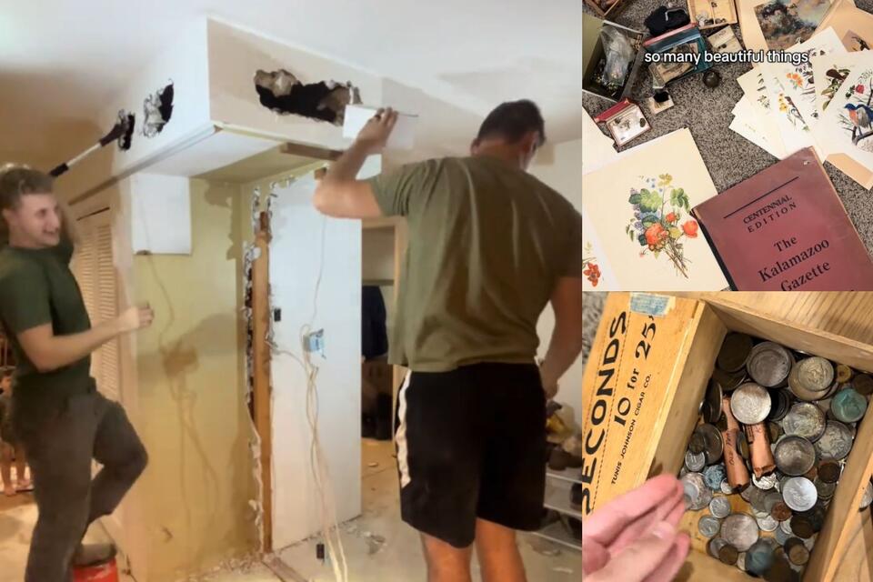 Kalamazoo Couple Finds Hidden Treasure In Ceiling During Kitchen