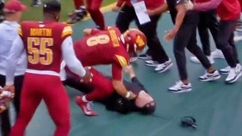 Commanders HC Dan Quinn Got Busted Wide Open During Horrifying Sideline  Collision [VIDEO] - NewsBreak