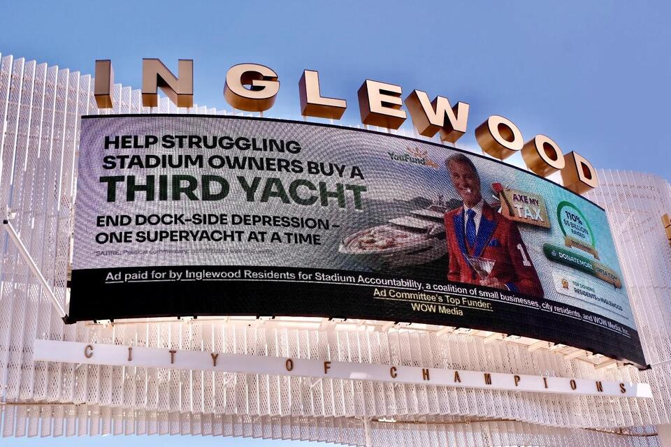 Inglewood’s billboard battles just got weirder