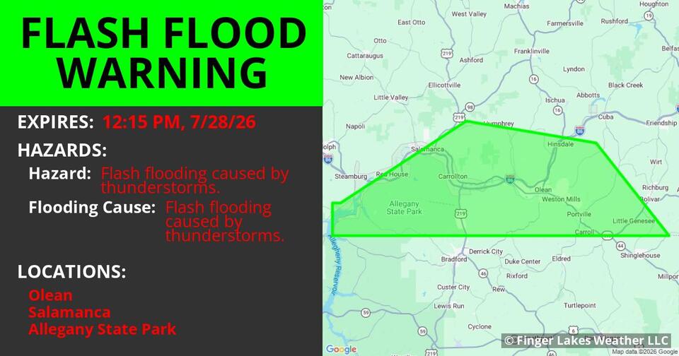 Flash Flood Warning [Olean, Salamanca, Allegany State Park, surrounding areas]