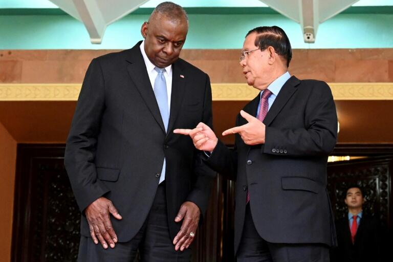 US Pentagon chief visits Cambodia to boost ties with China ally - NewsBreak