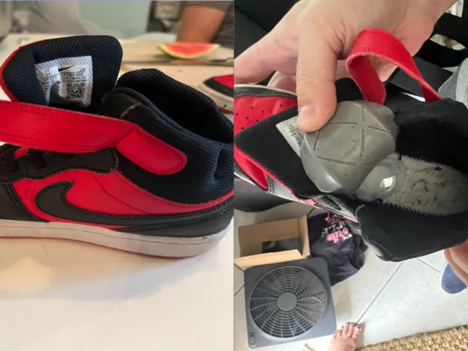 Florida mom finds unknown AirTag in her son's shoe 'Every mother's(02)