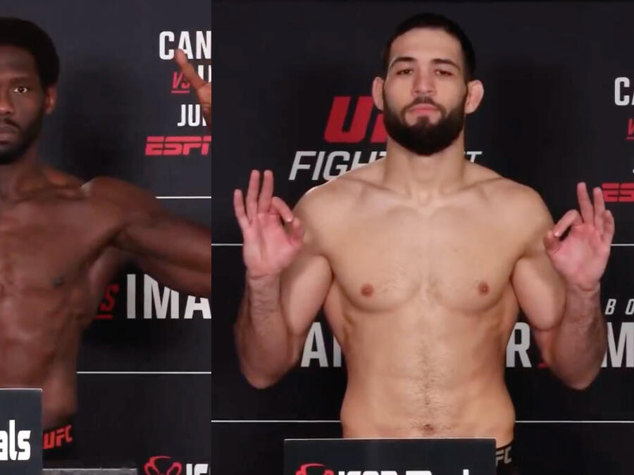 UFC Fight Night Jared Cannonier vs. Nassourdine Imavov WeighIn Results One Fighter Misses