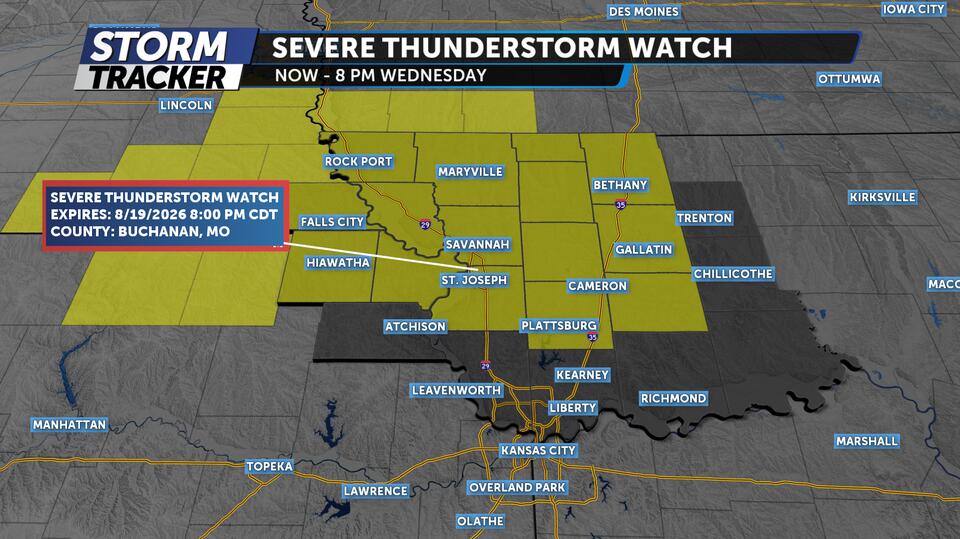 Tracking scattered strong storms Wednesday, late-week warming trend