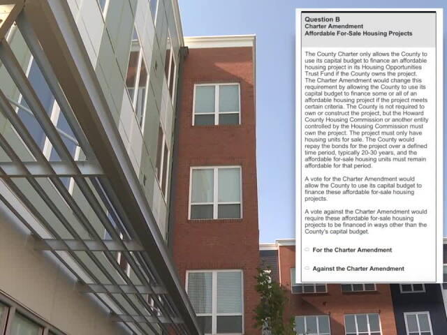 Question B: Affordable housing on Howard County's ballot, but only for buyers