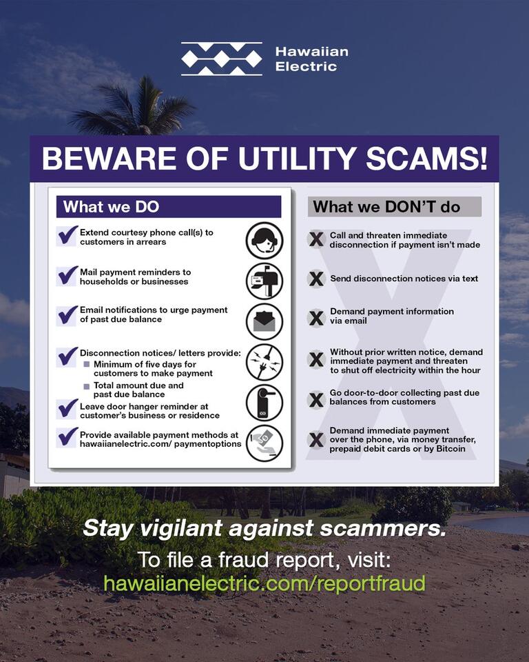 Hawaiian Electric shares customer service contacts - NewsBreak