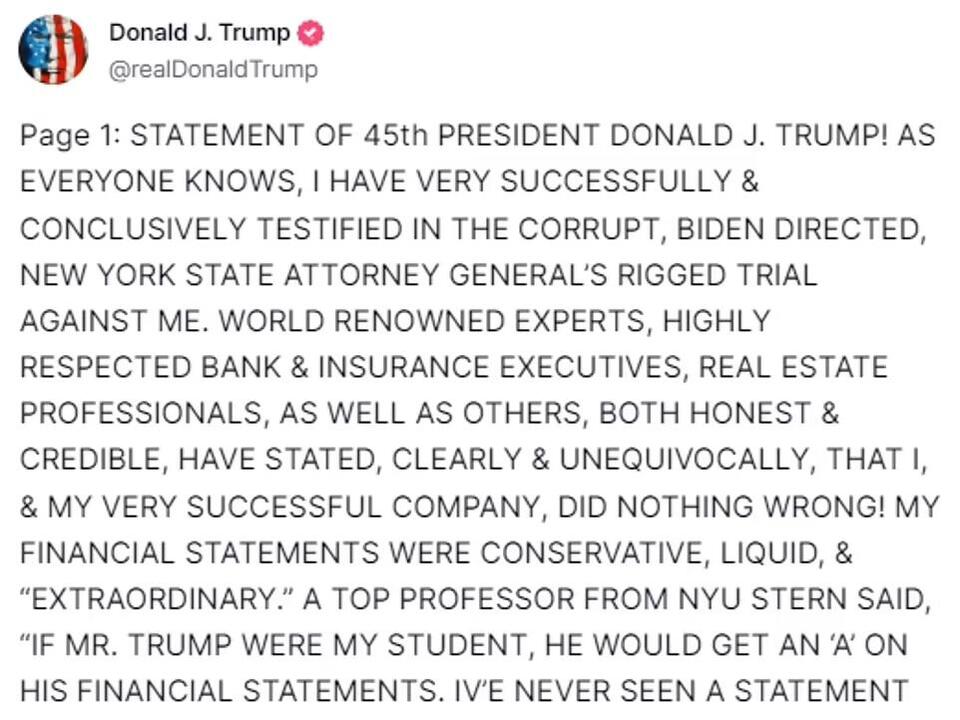 Trump cancels plan to testify at civil fraud trial in New York