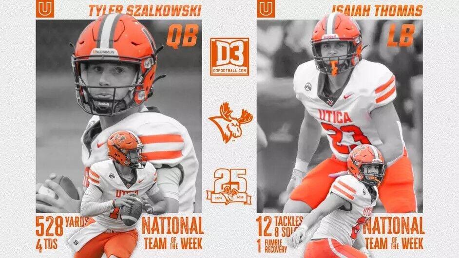 Two Pioneers Football Standouts Recognized on D3Football.com Team of ...