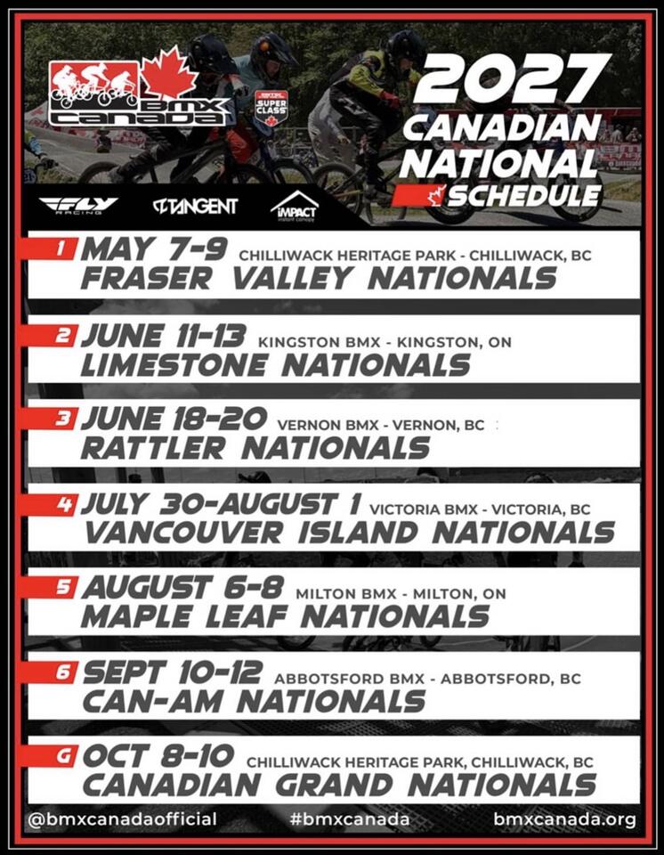 BMX Canada: National Schedule 2027 - NewsBreak