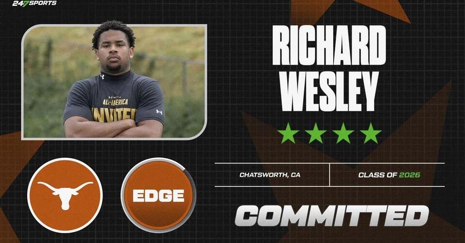 Texas lands huge commitment from elite EDGE Richard Wesley - NewsBreak