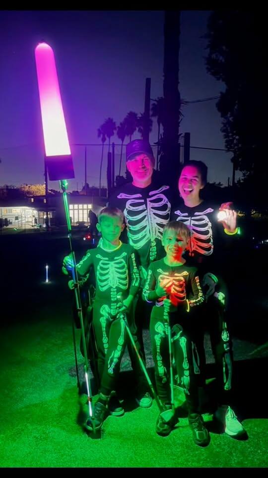 Families Enjoy Halloween Glow Golf at Sea Aire - NewsBreak