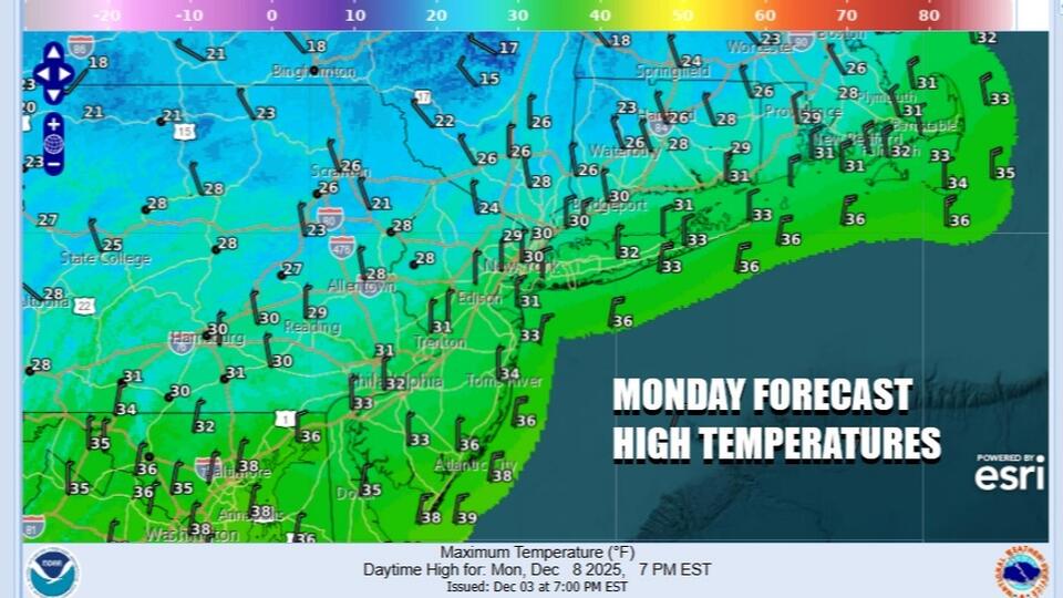 Very cold start to the week but an even colder air mass arrives next ...