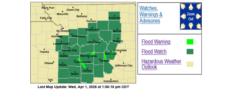 Flood Watch Issued For Several Area Counties - NewsBreak