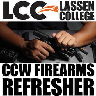 CCW Firearms Refresher Course Scheduled for August 29th at Lassen College