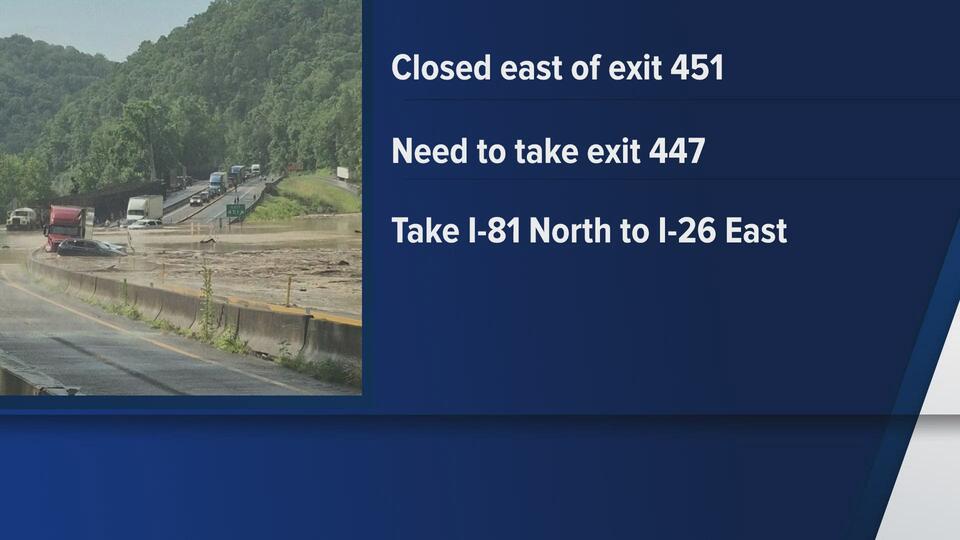 Rockslide and flooding trap drivers, shut down major interstate - NewsBreak