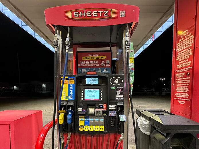 Sheetz Lowers Unleaded 88 Gas Prices to 1.99 a Gallon