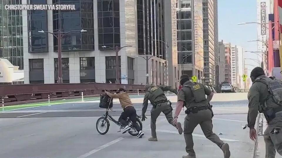 Border Patrol agents chase bicyclist in downtown Chicago - NewsBreak