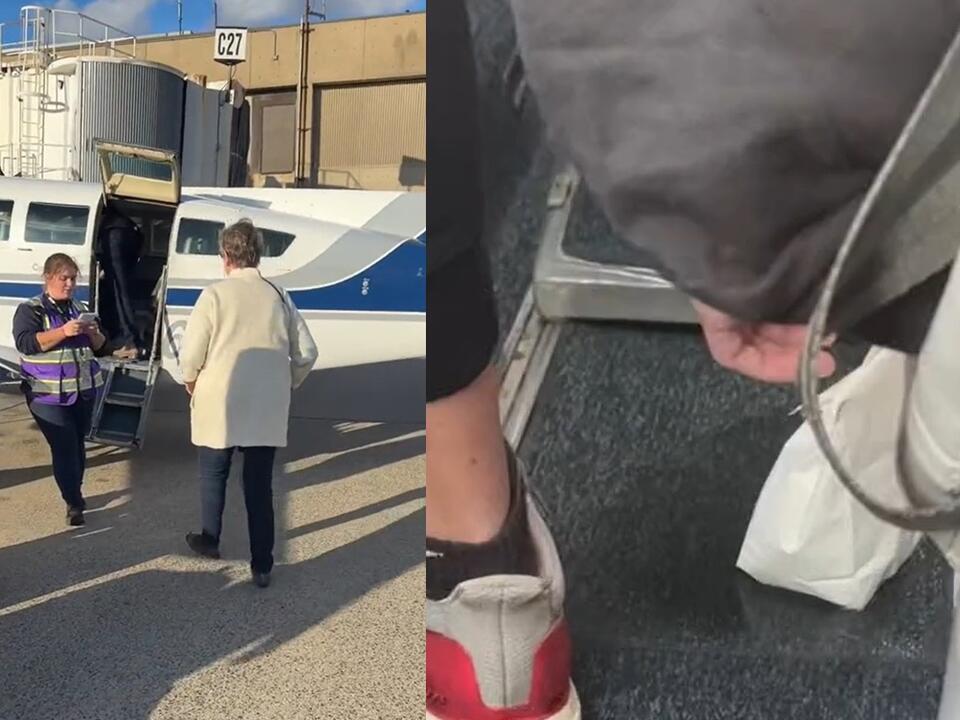 TikToker Exposes Menace Of A Man Who Peed Into Leaky Paper Bag Aboard