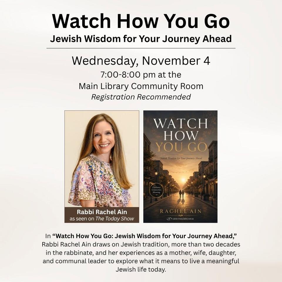 Author talk with Rabbi Rachel Ain at library - NewsBreak