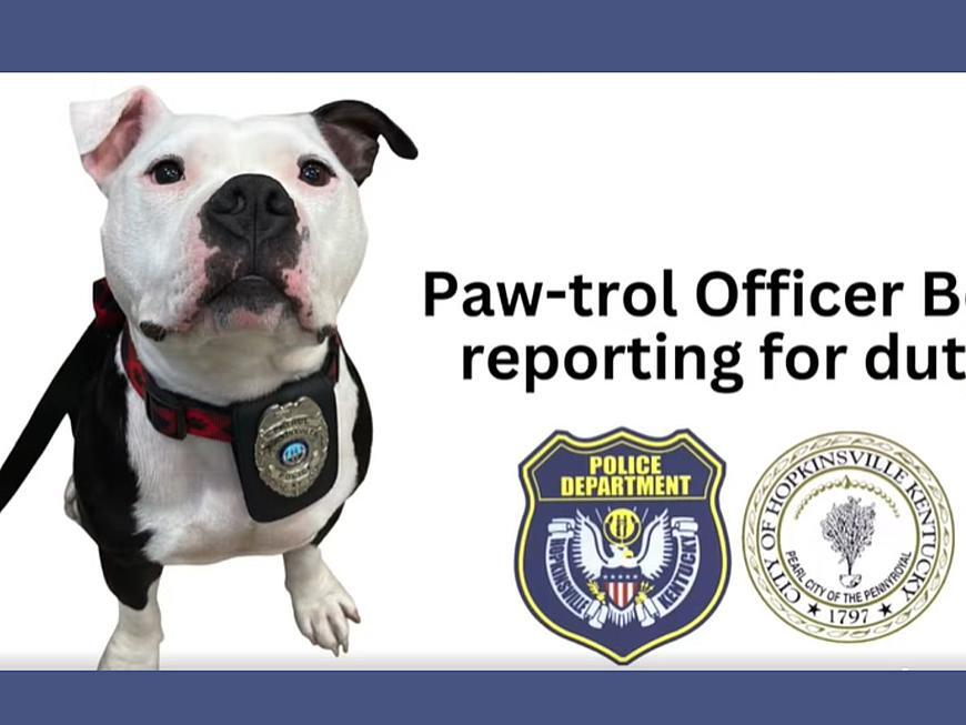 Kentucky Police Department First Pawtrol Officer