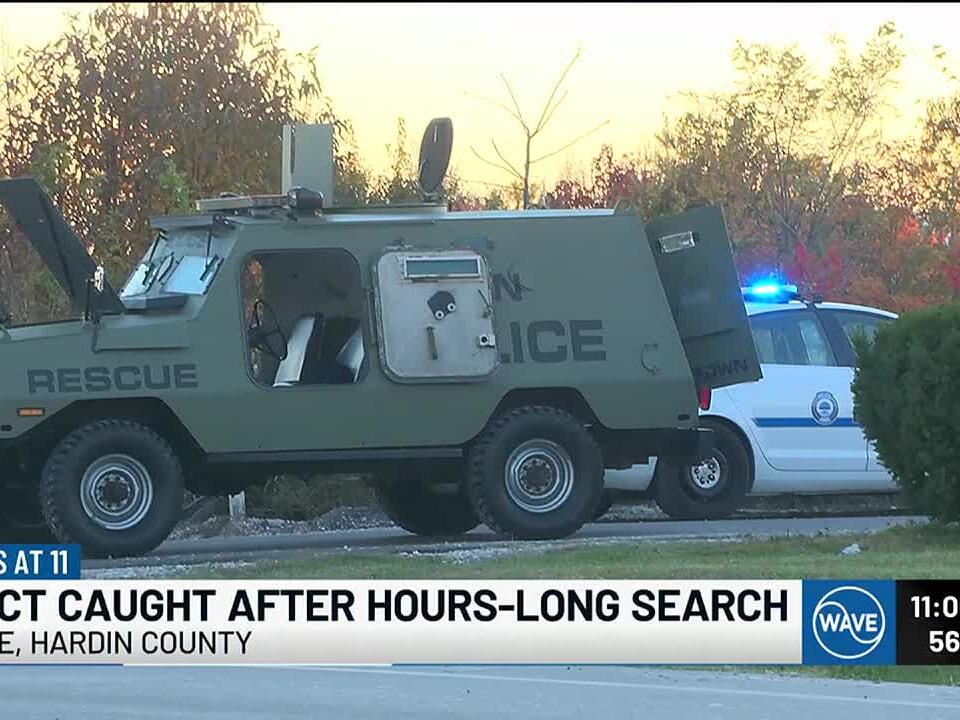 Kentucky State Police catch suspect after hours long search